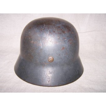 Deutscher Helm M 35, Doppelabziehbild Stahlhelm, SE64. Espenlaub militaria