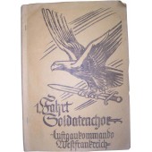 Luftwaffen sotilaiden albumipäiväkirja, joka kuului Luftwaffengaukommandon muusikolle.