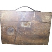 Деревянная коробка от полевого телефона Императорской Армии, Россия.