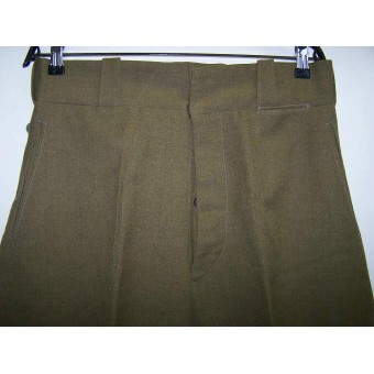 Raros pantalones verdes con ribetes de lana de Lend Lease para las tropas de VOSO. Espenlaub militaria