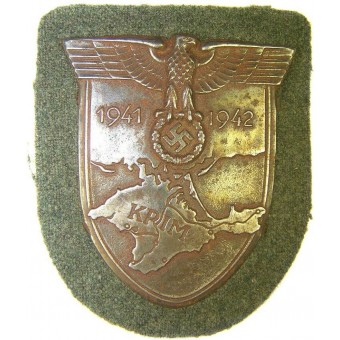 ww2 tysk utmärkelse Krim sköld stål. Espenlaub militaria