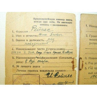 WW2 Rote Armee Soldat ID.. Espenlaub militaria