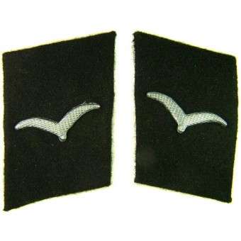 3er Reich Luftwaffe Baueinheiten der Luftwaffe pestañas de collar, negro. Espenlaub militaria