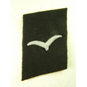 3rd Reich Luftwaffe Baueinheiten der Luftwaffe collar tabs, black. Espenlaub militaria