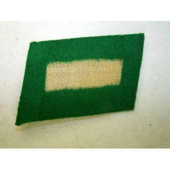 3e Reich Luftwaffe Ground Troops Troops Collar Tabs, Grass Green. Espenlaub militaria
