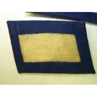 3e Reich Luftwaffe Medical Troops Collar Tabs, Blue. Espenlaub militaria