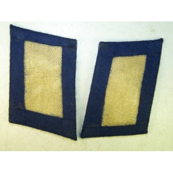 3e Reich Luftwaffe Medical Troops Collar Tabs, Blue. Espenlaub militaria
