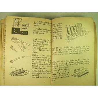 Dagboek-kalender uitgegeven in 1945 jaar door divisionale dingen van V Armee Korps. Espenlaub militaria