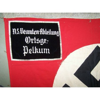 НСДАП штандарт, подразделение NS Beamten Abteilung Ortsgruppe Pelkum. Espenlaub militaria