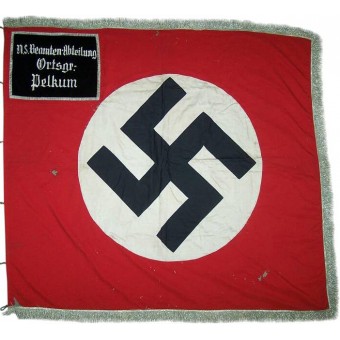 NSDAP -banneri, NS Beamten Abteilung Ortsgruppe pelkum. Harvinainen!. Espenlaub militaria