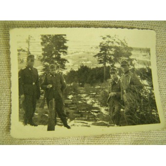 5 photos belonged to Latvian officer of the SS in 15th Waffen Gren.r Div. SS. Espenlaub militaria
