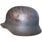 Luftwaffe, casco de acero camuflado.