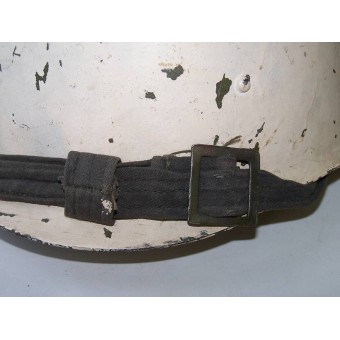 Soviétique M 40/40 CШ blanc, casque camo hiver fabriqué par lusine ZKO. Espenlaub militaria