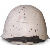 Soviética M 40 / CШ 40 blanco, casco de camuflaje de invierno hecha por la fábrica ZKO.