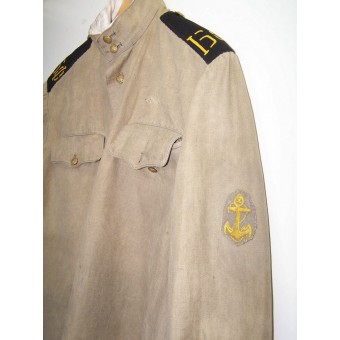 M 43 giacca gymnasterka, ancora in buone condizioni per la fanteria navale della flotta del Baltico. Espenlaub militaria