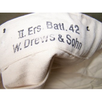 Pantalon de travail menthe marqué II Ers Batl .42 W Drews und Sohn.Paper étiquette. Espenlaub militaria