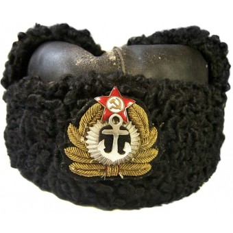 Soviético WW2 sombrero de piel de invierno. Espenlaub militaria