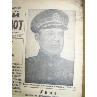Tidning från 2:a världskriget Röda Östersjöflottan, 16 februari 1943. Espenlaub militaria