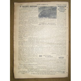Tidning från 2:a världskriget om Röda Östersjöflottan, 20 februari 1943. Espenlaub militaria