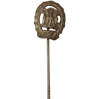 Deutsches 3 Reich Sportabzeichen Miniatur in Bronze. Espenlaub militaria