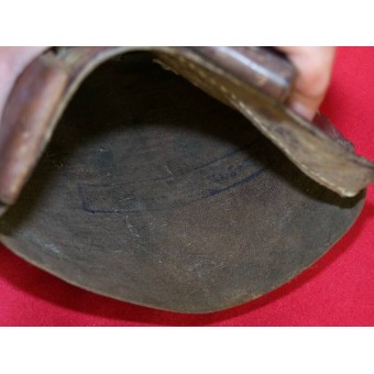 Bolsa de cuero herramienta de afianzamiento de Rusia Imperial de fecha 1915. Espenlaub militaria
