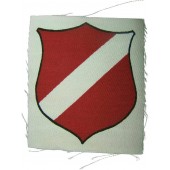 Escudo de manga impreso de voluntario letón