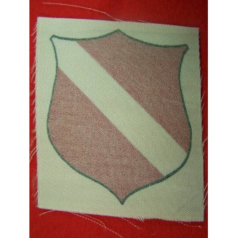 Escudo de la manga impresa de voluntarios de Letonia. Espenlaub militaria