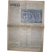 Pravda - sovjetisk tidning. Utgiven 24 juni, 1939 år