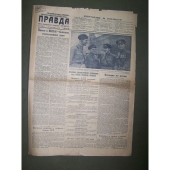 Pravda- Sovjet-krant. Uitgegeven 28 juni 1939 jaar. Espenlaub militaria