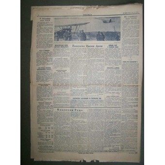 Pravda- periódico soviético. Expedida el 28 de junio de, 1939 años. Espenlaub militaria