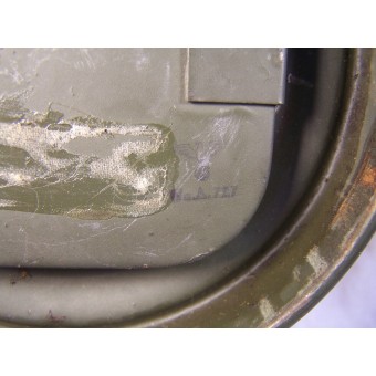 WW2 alemán máscara de gas y el recipiente. Espenlaub militaria