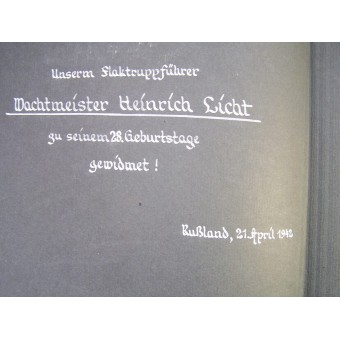 Lutwaffe Flak Presentation Album aan het hoofd van Kompanie van 1/(h) 23. (PZ)--eenheid. Espenlaub militaria