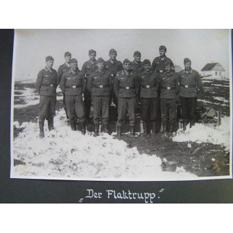 Lutwaffe Flak álbum de presentación al jefe de kompanie de 1./(H) 23. (Pz unidad). Espenlaub militaria