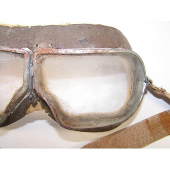 Original WW2 gemacht sowjetischen russischen Piloten Schutzbrille. Espenlaub militaria