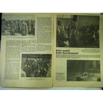 WW2-periode Estland Waffen SS Propaganda Magazine. Espenlaub militaria