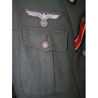 Terzo Reich Heeres Segnali -der Spiess in grado di Oberfedwebel M36 tunica.. Espenlaub militaria