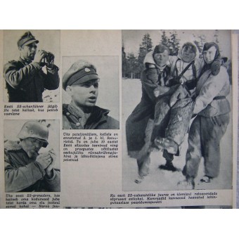 La revista alemana de propaganda WW2 lenguaje PILDILEHT de Estonia, 1944. Espenlaub militaria