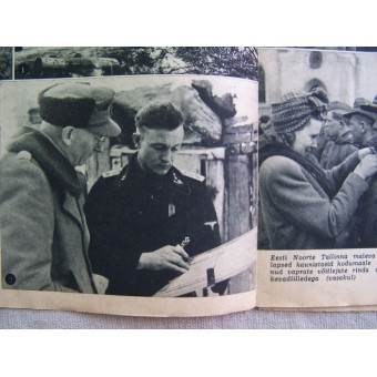 Tedesco WW2 rivista di propaganda lingua estone PILDILEHT 1944. Espenlaub militaria