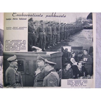 Tysk propagandatidning PILDILEHT från andra världskriget Estniska språket, 1944. Espenlaub militaria