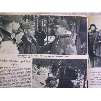 Saksalainen WW2 -propaganda -aikakauslehti Pildileht Viron kieli, 1944. Espenlaub militaria