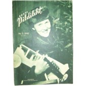 Revista alemana de propaganda de las SS Pildileht de la Segunda Guerra Mundial/Waffen impresa en estonio, 5/1943