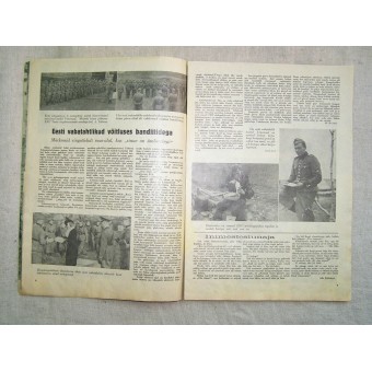 Saksalainen WW2/Waffen SS -propaganda -aikakauslehti Pildileht painettu Virolaan, 5/1943. Espenlaub militaria