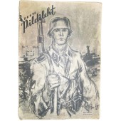 Saksalainen WW2/Waffen SS:n propagandalehti, painettu Virossa 1944.