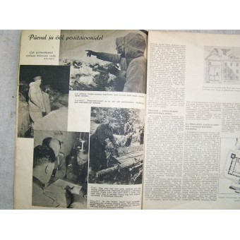 Tedesco WW2 / rivista di propaganda Waffen SS, stampato in Estonia del 1944.. Espenlaub militaria