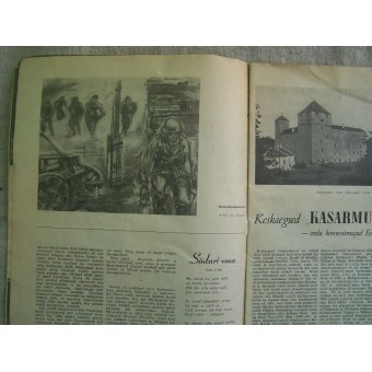 Alemán WW2 / revista de propaganda Waffen SS, impreso en Estonia, 1944.. Espenlaub militaria