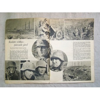Duits WW2 / Waffen SS Propaganda Magazine, gedrukt in Estland, 1944.. Espenlaub militaria