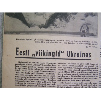 Magazine estonien allemand WW2/Waffen SS Pildileht nr2, 1944. Espenlaub militaria