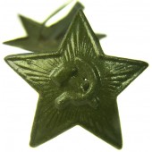 WW2 Sovjetisk rysk M41 grön stjärna cockade