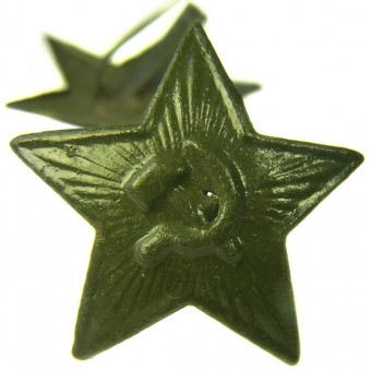 WW2 Neuvostoliiton venäläinen M41 Green Star Cockade. Espenlaub militaria
