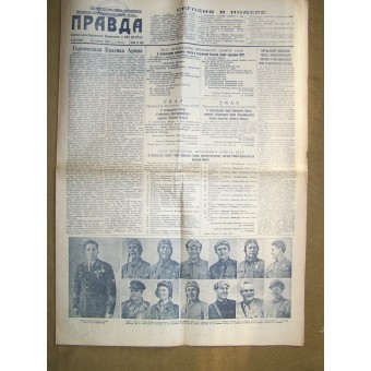 10 jours avant la guerre dhiver finlandais Pravda journal soviétique du 18 Novembre 1939 années. Espenlaub militaria